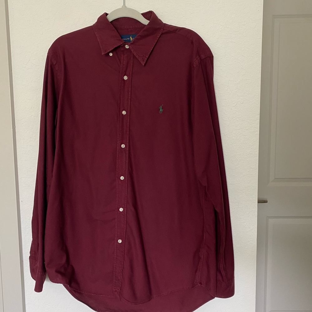 Maroon Ralph Lauren Button Down
